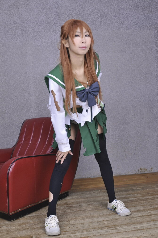 [Cosplay] 2013.04.09  Big boobs Saya Takagi 性感制服诱惑